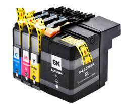 TiskajPoceni Komplet Brother LC529XL BK + 3 x LC525XL C,Y,M za DCP - J100, J105, MFC - J200 zamjenske tinte BK,C,Y,M