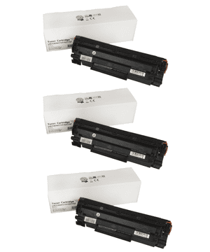 TiskajPoceni Zamjenski Toner HP 83A / CF283A / LaserJet Pro MFP M125, M126, M127, M128, M200, M201, M202, M220, M225, M226 3 × crna