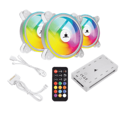 White Shark ventilator GCF-S028-005 Nebula-2 bijeli ARGB komplet