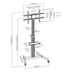 S-box PODNI MOBILNI NOSAČ FS-444