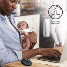 Logitech Bluetooth optički miš M590 tiha - crna