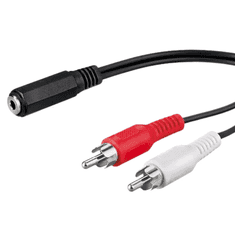 GBC Kon.El.Co. stereo audio kabel 3.5mm ž - 2 x RCA m, 1.5m, bulk