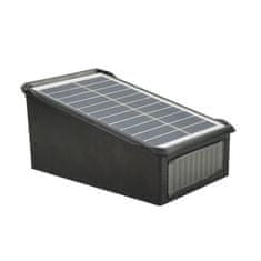 HOME & MARKER® Solarna zidna LED svjetiljka, vodootporna vanjska rasvjeta s automatskim paljenjem za vrt i terasu | ORALUMI, bijela