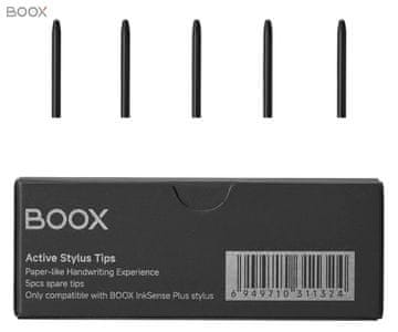 Onyx Boox Vrhovi za olovku InkSense Plus, 5 vrhova, kompatibilni s olovkom InkSense Plus, crni