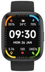 MaxCom Ecowatch 6 pametni sat, crni