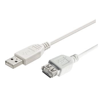 GBC Kon.El.Co. USB 2.0 produžni kabel, USB-AM na USB-AŽ, bijeli