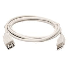 GBC Kon.El.Co. USB 2.0 produžni kabel, USB-AM na USB-AŽ, 3.0m, bijeli