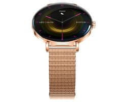Forever Pametni sat Lucca SB-370, AMOLED, BT 5.3, Android + iOS, pozivi, IP68, ružičasto zlato (Rose Gold)