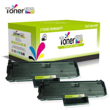 Toner123 Komplet Samsung MLT-D101S / ML-2160, ML-2161, ML-2165, ML-2168, SCX-3400, SCX-3401, SCX-3405, SF-760 zamjenski toneri (2) - 2 × crna