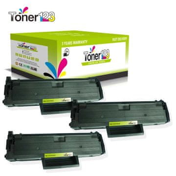 Toner123 Komplet Samsung MLT-D101S / ML-2160, ML-2161, ML-2165, ML-2168, SCX-3400, SCX-3401, SCX-3405, SF-760 zamjenski toneri (3) - 3 × crna