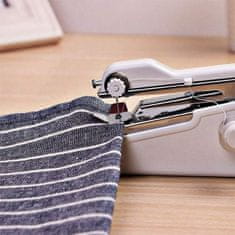 Netscroll Mini šivaći stroj na baterije ili kabel, prijenosan, za brze popravke i DIY šivanje,ručni šivaći stro, jednostavan za korištenje, bijeli, Sewy