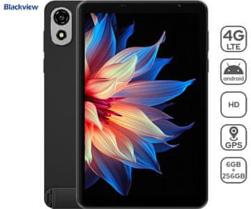 Blackview ZENO 1 tablet, 4G, 6GB+256GB, IPS HD+, Android + maska, crna (Rock Black)