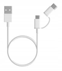 Xiaomi Mi 2-v-1 USB kabel (Micro USB na Type C - 30 cm), bel