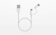 Xiaomi Mi 2-v-1 USB kabel (Micro USB na Type C - 30 cm), bel