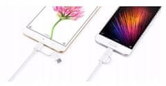 Xiaomi Mi 2-v-1 USB kabel (Micro USB na Type C - 30 cm), bel