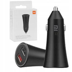Xiaomi Mi 37W Dual-Port adapter za auto, crn