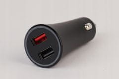 Xiaomi Mi 37W Dual-Port adapter za auto, crn