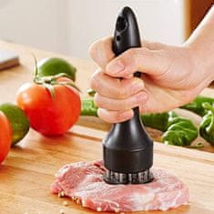 HOME & MARKER® Brzi ručni omekšivač mesa, 21 oštrica, igličasti, tenderizer za kuhinju | MEATZI