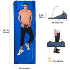 King Camp Samonapuhavajuća prostirka Comfort Single - bež