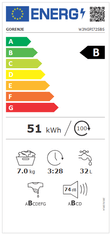 Gorenje W3NGPI72SBS perilica rublja, 7 kg