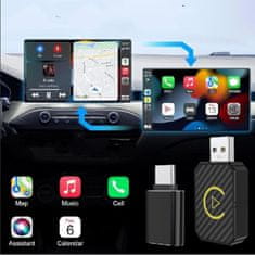 JOIRIDE® Bežični CarPlay i Android Auto adapter, auto WiFi i Bluetooth uređaj za jednostavno povezivanje | ACRSYNC