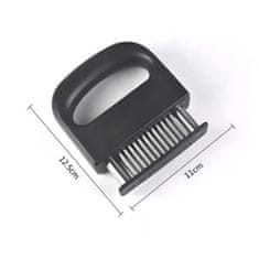 HOME & MARKER® Omekšivač mesa, kuhinjski tenderizer s 48 nehrđajućih oštrica za mariniranje i pripremu roštilja | TENDOMEAT