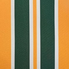 Vidaxl Nadstrešnica Zelena i žuta 580 x 20 cm Platno