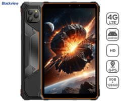 Blackview Robusni tablet ACTIVE 5, 4G, 8GB + 128GB, Android, 6600mAh, BT, crno-narančasti