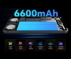 Blackview Robusni tablet ACTIVE 5, 4G, 8GB + 128GB, Android, 6600mAh, BT, crno-narančasti