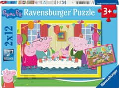 Ravensburger Slagalica Pepa Prase, 2x12 dijelova