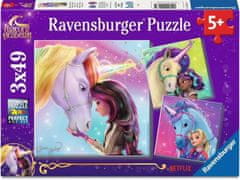 Ravensburger Slagalica Megi i jednorozi, 3x49 dijelova