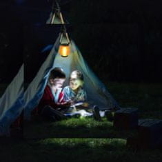 HOME & MARKER® Solarni fenjer s efektom plamena, dekorativna vanjska LED svjetiljka za vrt i terasu | FLAMLUX