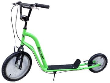 Kubisport Skuter s kotačima na napuhavanje 16/12 "" uragan zeleni