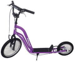 Kubisport Skuter s kotačima na napuhavanje 16/12 "uragan ljubičasta