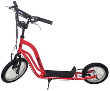 Kubisport Skuter s kotačima na napuhavanje pasat 14/12 "Crveno
