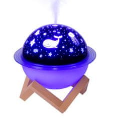 BestDeals Aroma difuzor i ovlaživač zraka u obliku morskog planeta s LED osvjetljenjem, 250 ml
