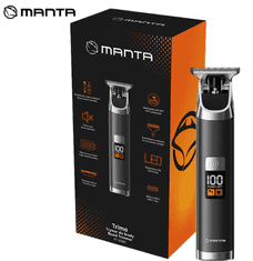 Manta Trimo HT-02BK bežični šišač, 8 nastavaka, crno-srebrni