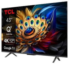 TCL 43C655 TV, 108 cm (43), QLED, Google TV