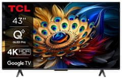 TCL 43C655 TV, 108 cm (43), QLED, Google TV