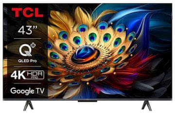 TCL 43C655 TV, 108 cm (43), QLED, Google TV