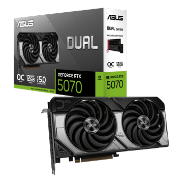 ASUS Dvostruka GeForce RTX 5070 12GB GDDR7 OC grafička kartica (90YV0M17-M0NA00)
