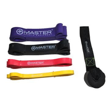 Master Set od 4 trake za jačanje MASTER Latex Power Band 2-55 kg