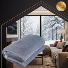 Ruhhy Električna periva grijaća deka od 85 W, 180 x 130 cm, sivo-bijela