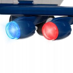 Kruzzel LED interaktivni sklopivi policijski avion zvuk 63cm