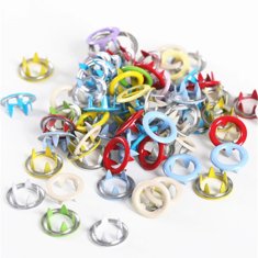 Netscroll Set od 100 dodatnih gumba u 10 boja, kompatibilni s alatom ButtonPliers, za majice, dječju odjeću i tekstilne dodatke, Buttons