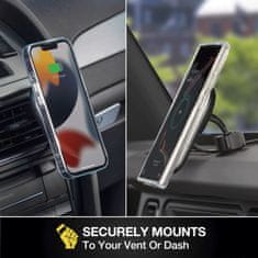 Scosche MagicMount Pro Charge5, nosač za bežično punjenje, ploča/ventilacija