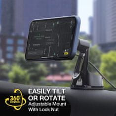 Scosche MagicMount Pro Charge5, nosač za bežično punjenje, staklo/ploča