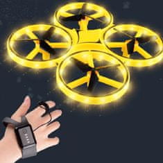 JOJOY® Mini dron s kontrolom pokretom ruke i pametnom narukvicom, dječji dron s LED svjetlima | FLASH