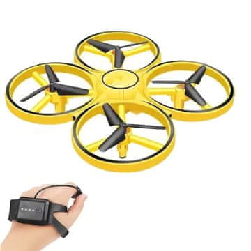 JOJOY® Mini dron s kontrolom pokretom ruke i pametnom narukvicom, dječji dron s LED svjetlima | FLASH
