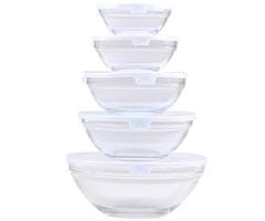 Alpina Set za čuvanje hrane, 5x, staklo
